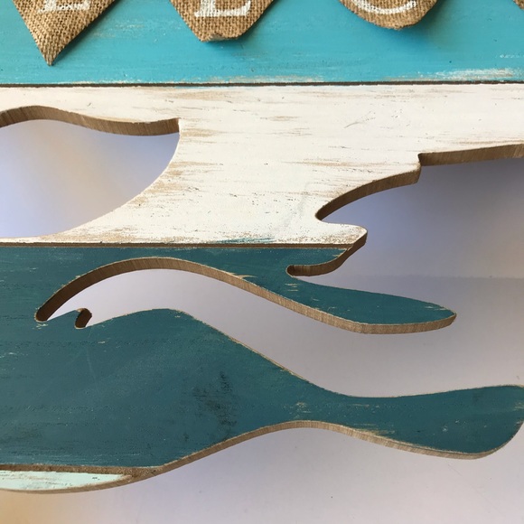 Large Wooden Mermaid Welcome Sign - Picture 7 of 10